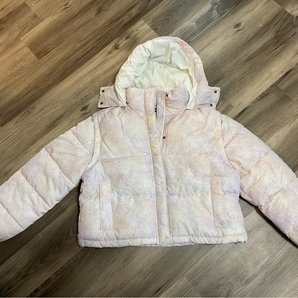 Core 10 Women's Insulated Puffer Jacket Cropped Pink Size L NWT - Picture 3 of 9